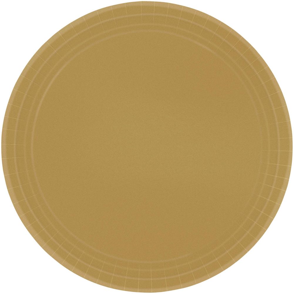Gold Dinner Paper Plates (20ct)