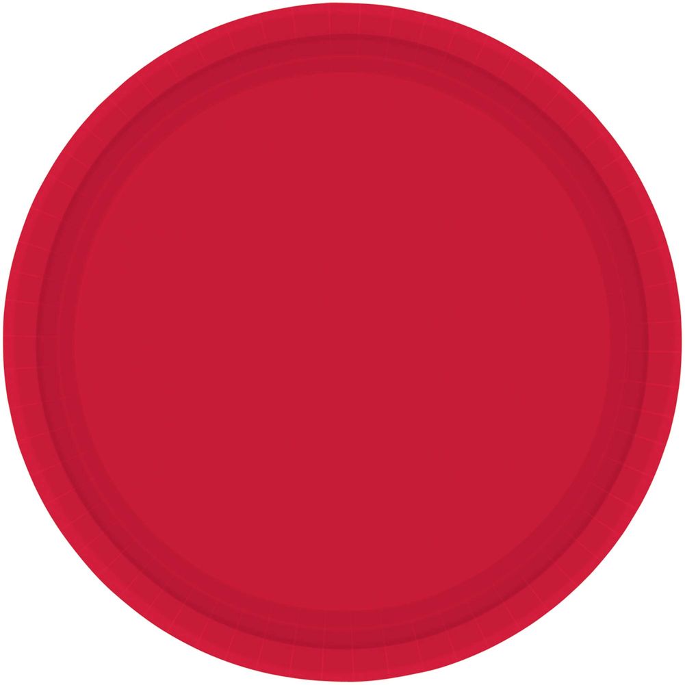 Apple Red 9" Paper Plates (20ct)