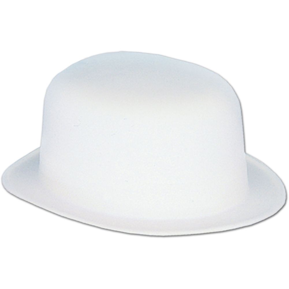 WHITE VELOUR DERBY
