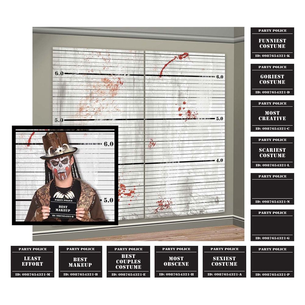 Halloween Costume Line Up Scene Setters (14 ct)