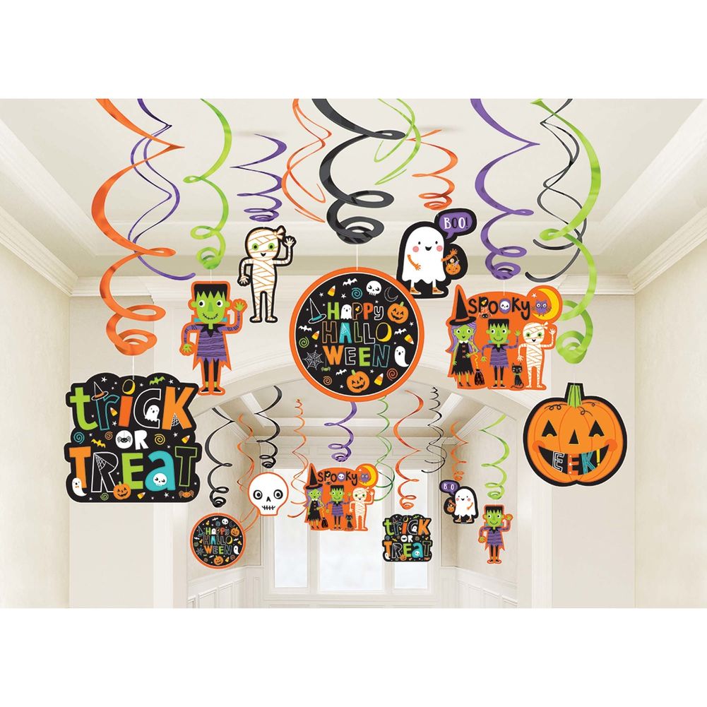 Hallo-ween Friends Mega Value Pack Hanging Swirls (30 ct)