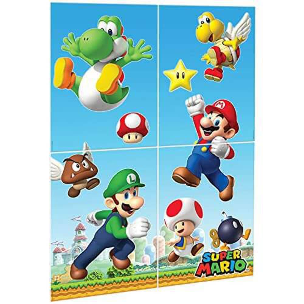Super Mario Brothers Scene Setters Wall Decorating Kit