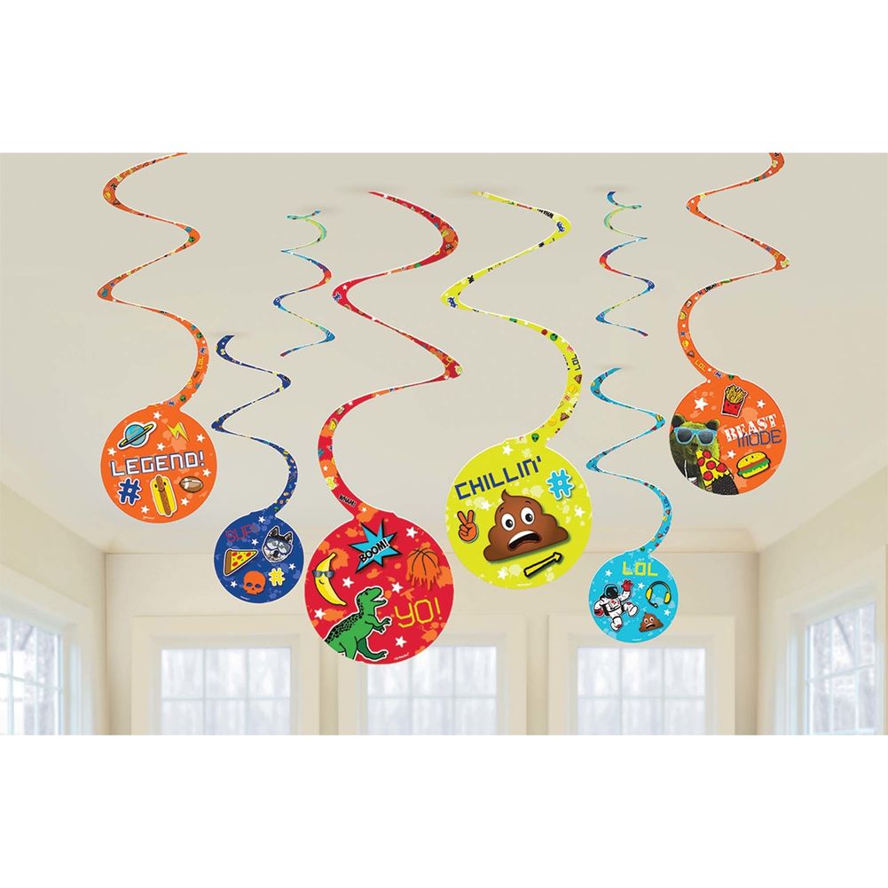 Epic Party Hanging Swirls (8 ct)
