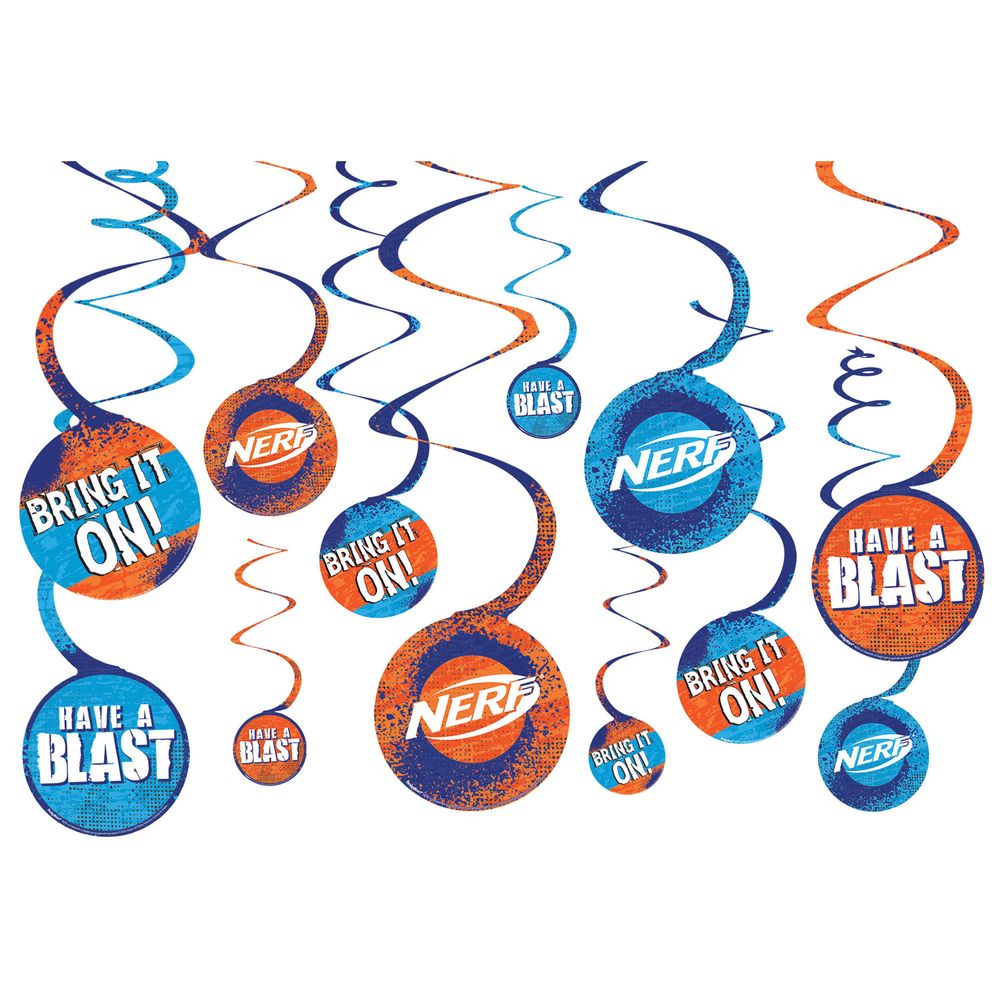Nerf Hanging Swirls, 12ct