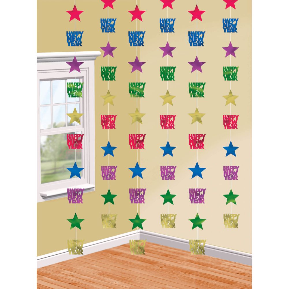 New Years String Decorations