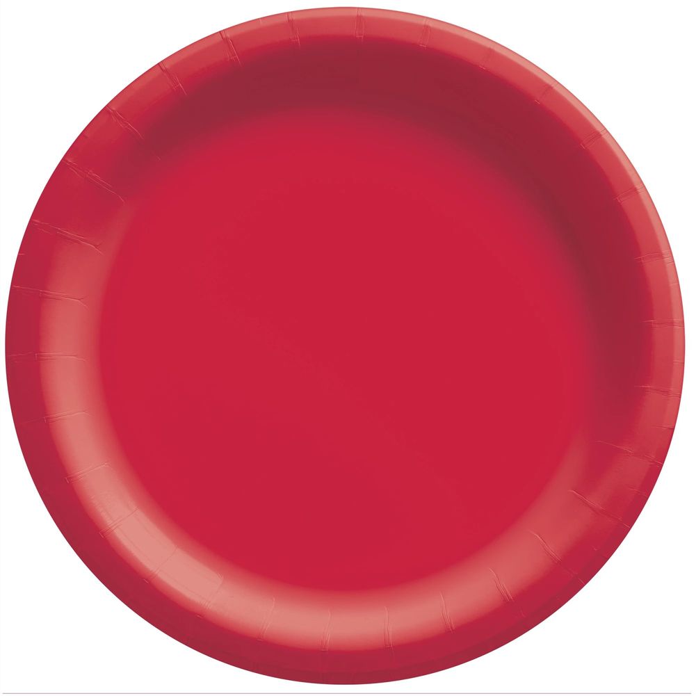 Apple Red Banquet Paper Plates (50ct)
