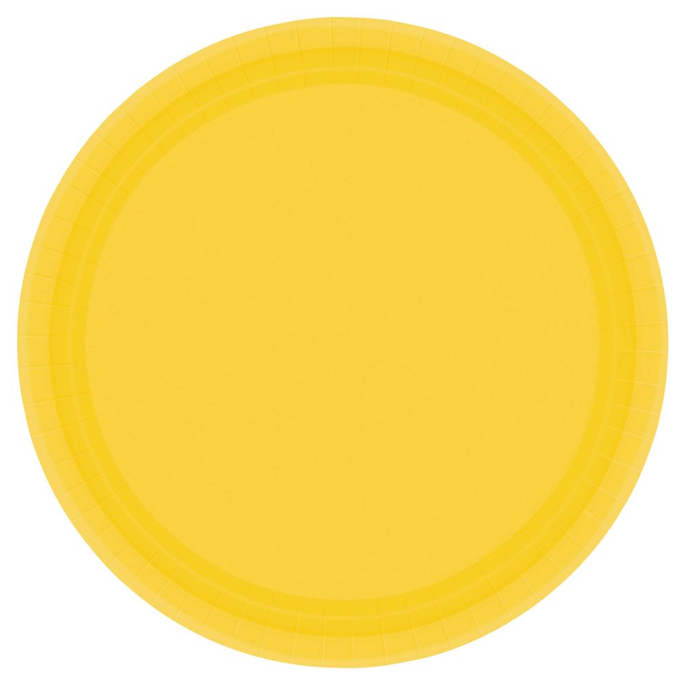 Yellow Sunshine Paper Banquet Plates (20ct)