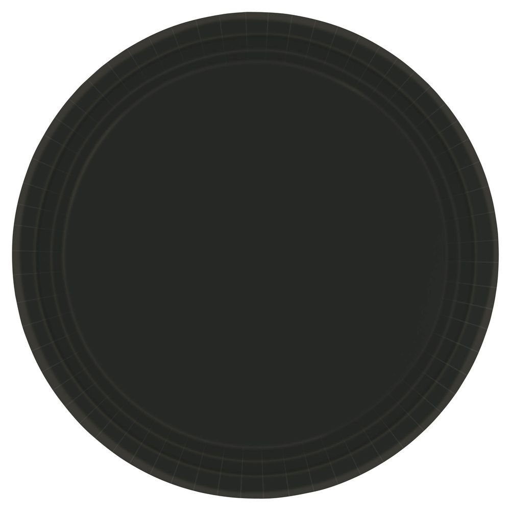 Jet Black Paper Banquet Plates (20ct)