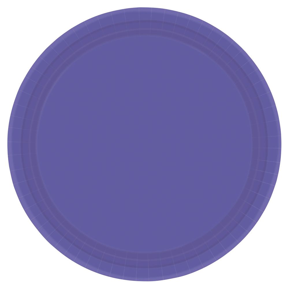 New Purple Paper Banquet Plates (20ct)
