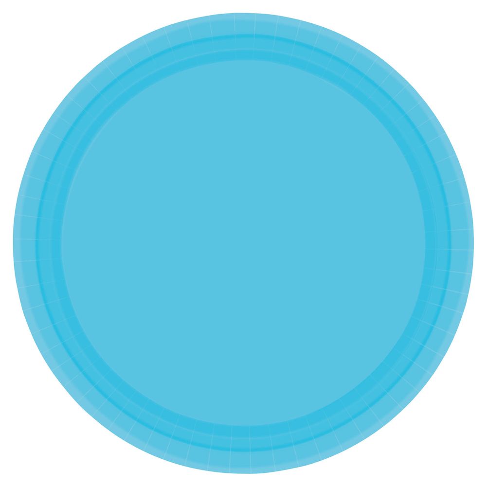 Caribbean Blue Paper Banquet Plates (20ct)