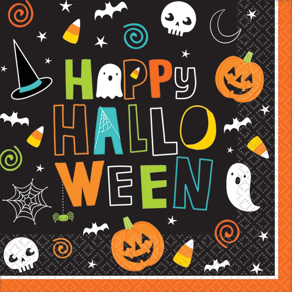 Hallo-ween Friends Beverage Napkins (125ct)