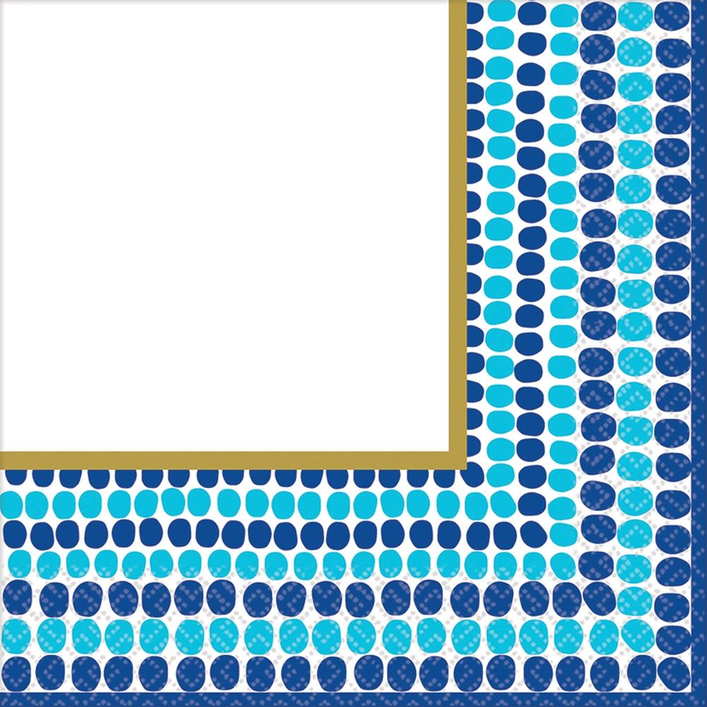 Indigo Dots Luncheon Napkins (36 ct)