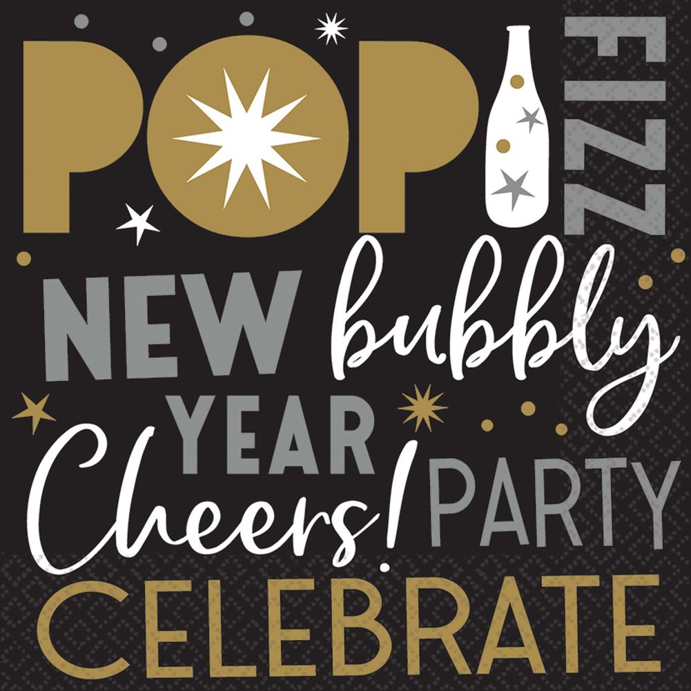 Celebrate the New Year Luncheon Napkins (125 ct)