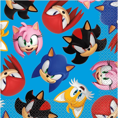 Sonic Birthday Party Kit for 16 – 9 Inch Plates, Napkins, Table Cover and Cups (53 pc) – photo 4