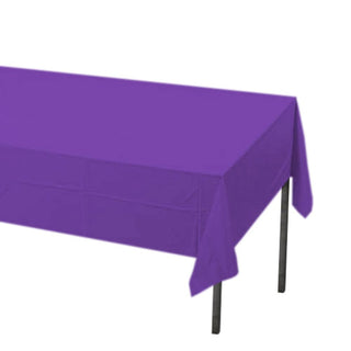 Purple Plastic Rectangle Tablecover