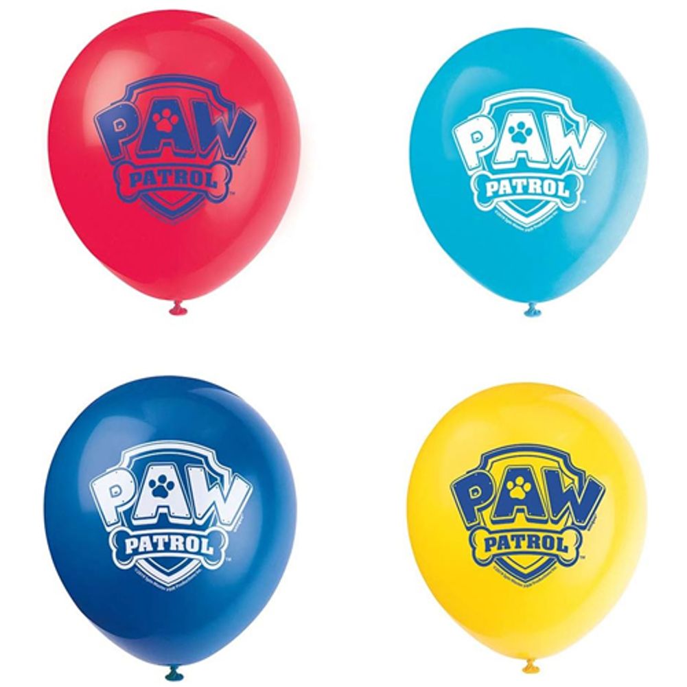 Paw Patrol 12" Latex Balloons (8ct)