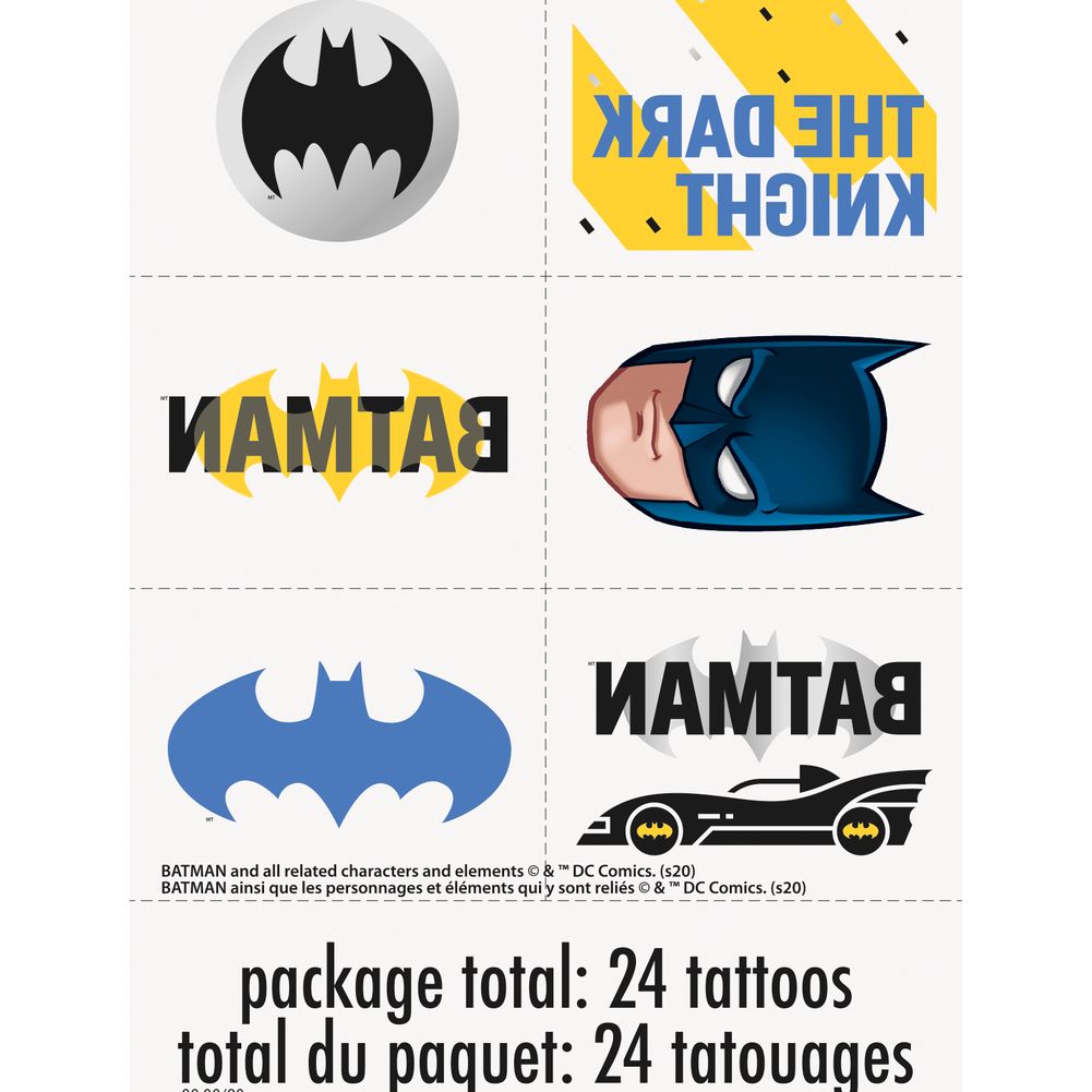 Batman Tattoos (24ct)