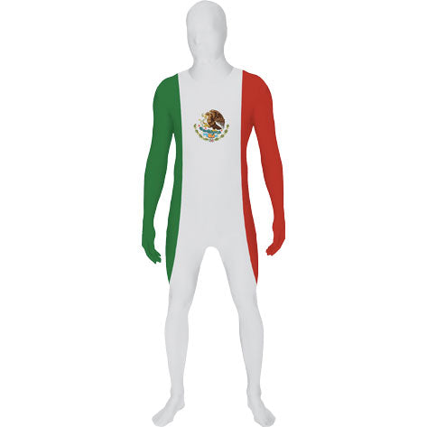 Mexican Flag Morphsuit Mens XX-Large