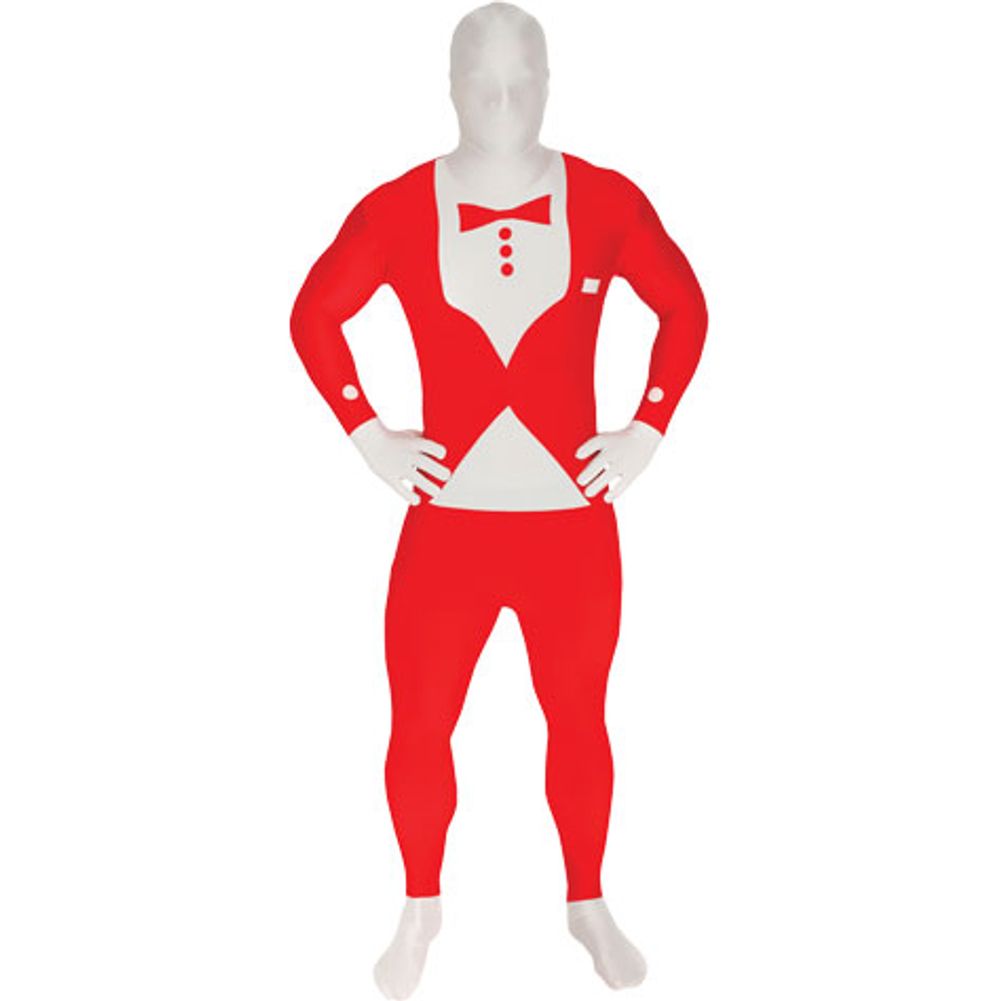 Red Tuxedo Morphsuit Mens Large