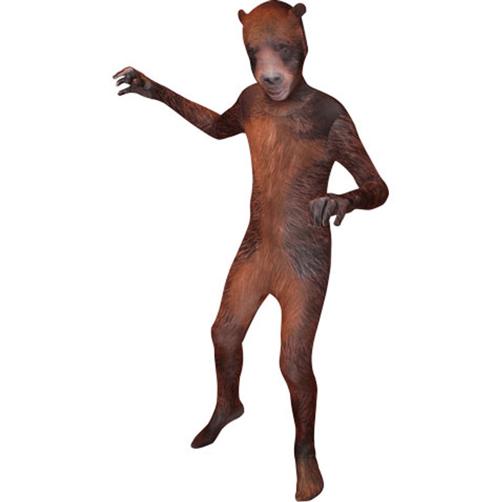 Deadly Grizzly Bear Morphsuit Boys Medium