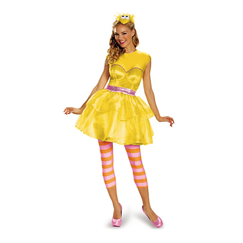 Big Bird Sweetheart Dress Costume Womens L (12-14)
