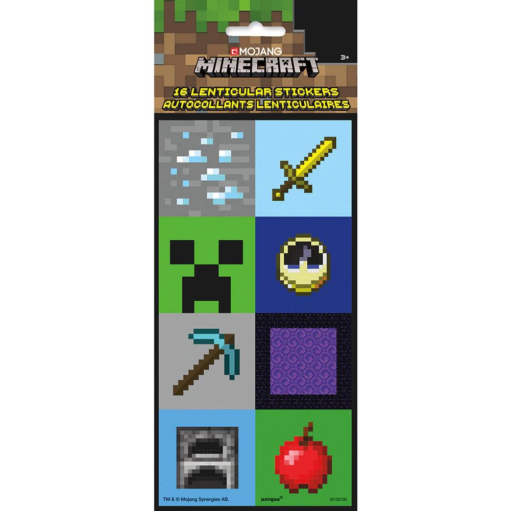 Minecraft Stickers (16ct) – US Novelty