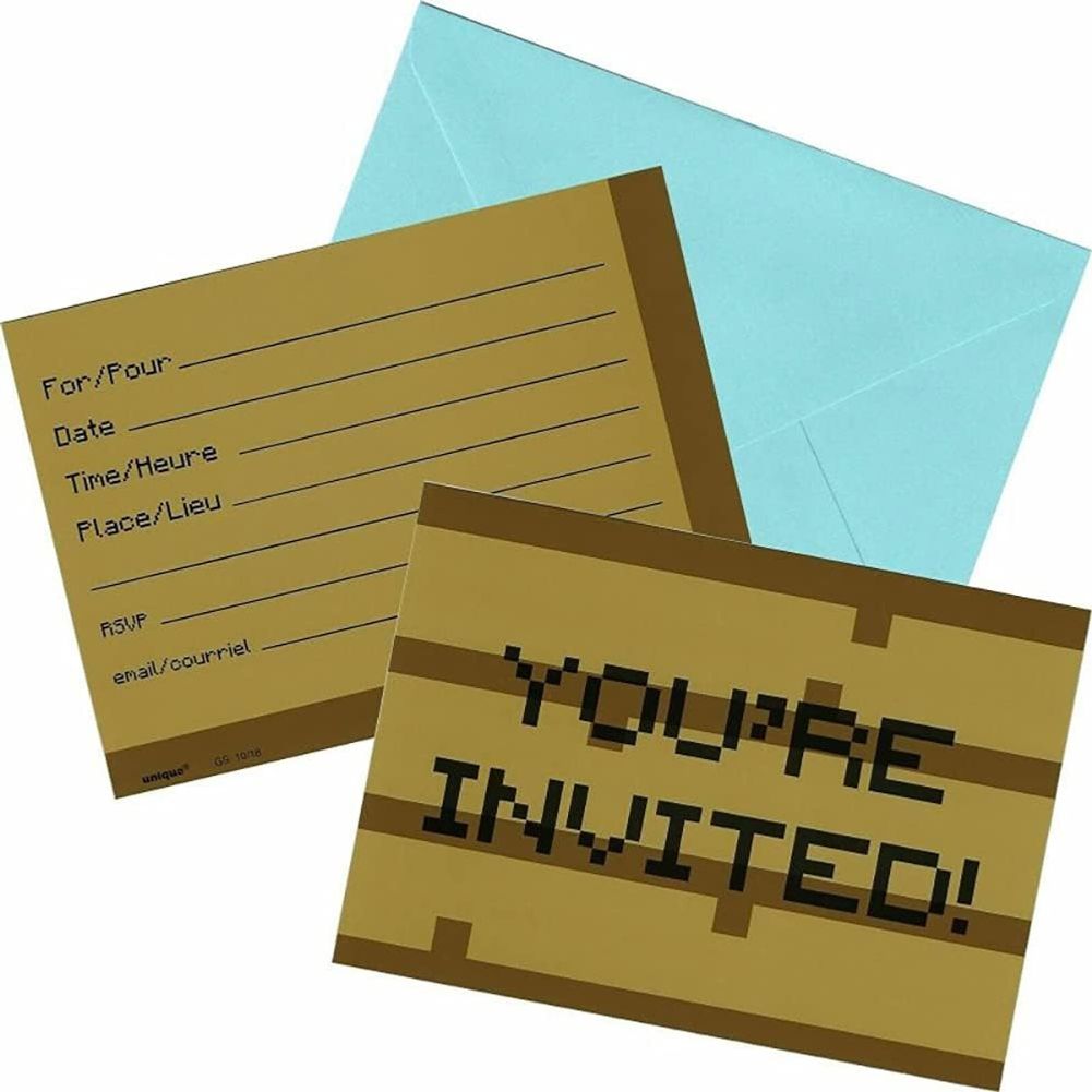 Minecraft Invitations (8ct)