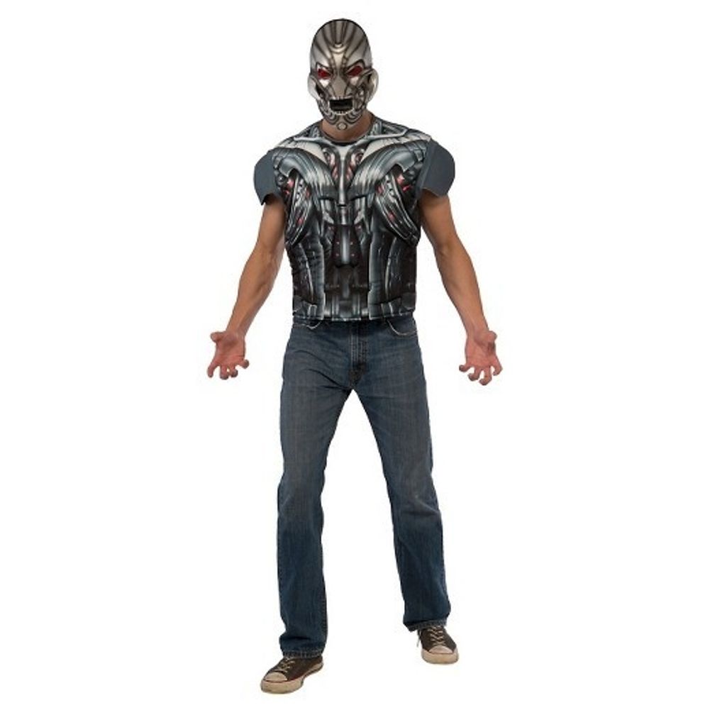 Adult Ultron Muscle Chest Costume Top and Mask Mens X-Large