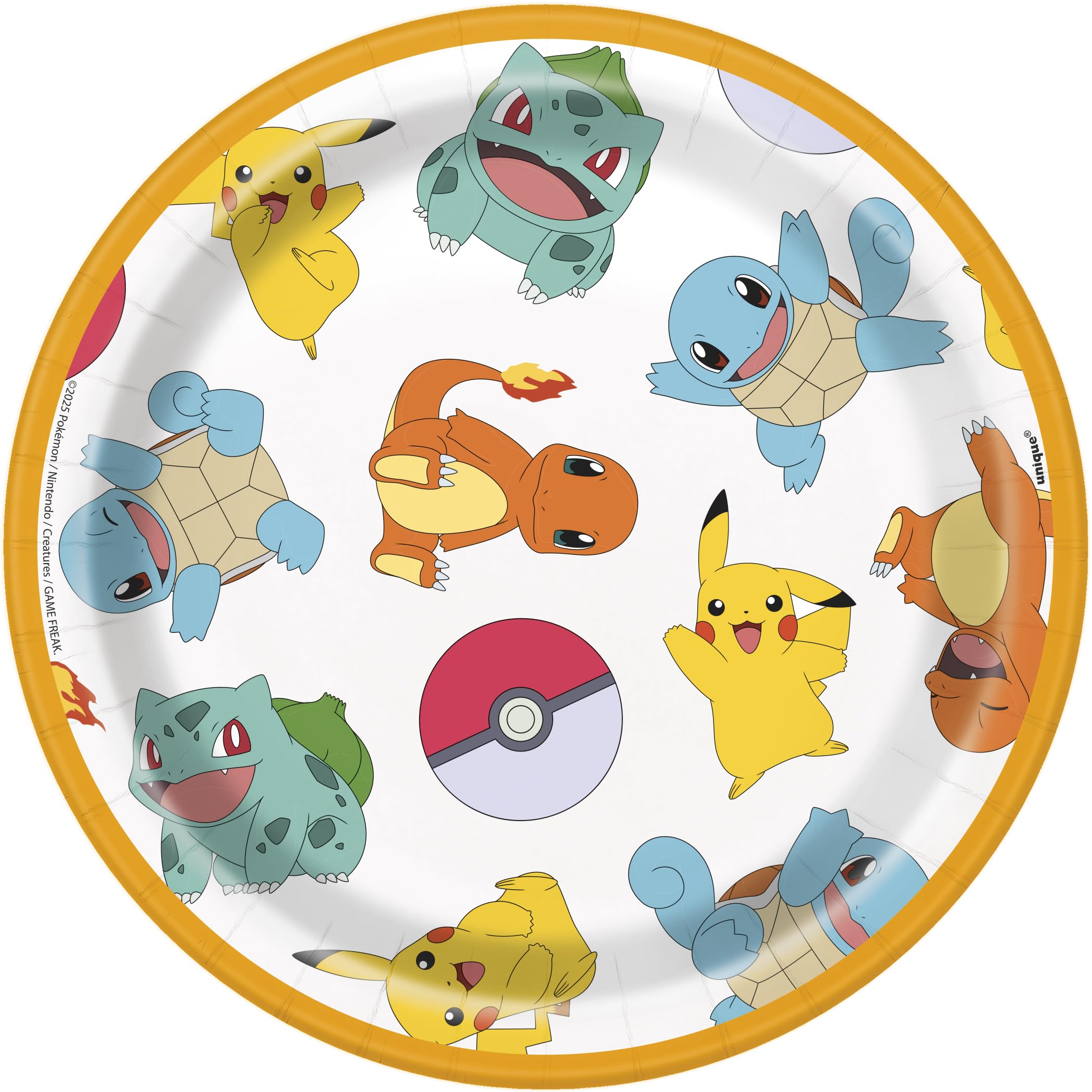 Pokémon Birthday Party Kit for 16 – 9 Inch Plates, 7 Inch Plates, Napkins and Table Cover (49 pc) – photo 4
