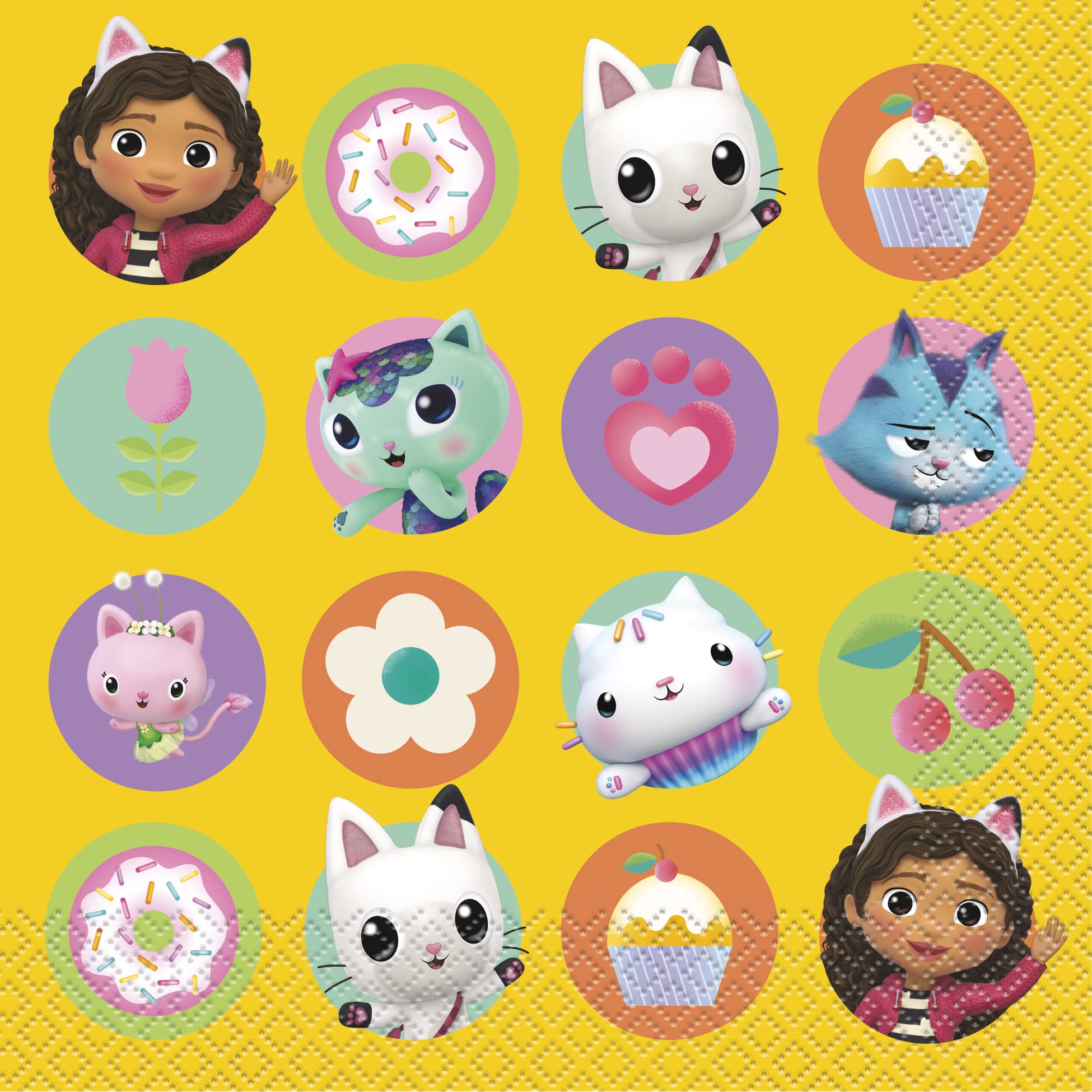 Gabby's Dollhouse Birthday Party Kit for 16 – 9 Inch Plates, Napkins, Table Cover and Cups (53 pc) – photo 4
