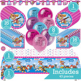 Paw Patrol Birthday Party Kit for 16 – 9 Inch Plates, Napkins, Table Cover, Banner and Balloons (42 pc) – photo 2