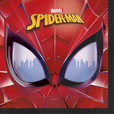 Spider-Man Birthday Party Kit for 16 – 9 Inch Plates, Napkins, Table Cover and Cups (49 pc) – photo 4