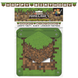 Minecraft Birthday Party Kit for 16 – 9 Inch Plates, Napkins, Table Cover, Cups, Banner, Balloons and Swirl Decorations (61 pc) – photo 6