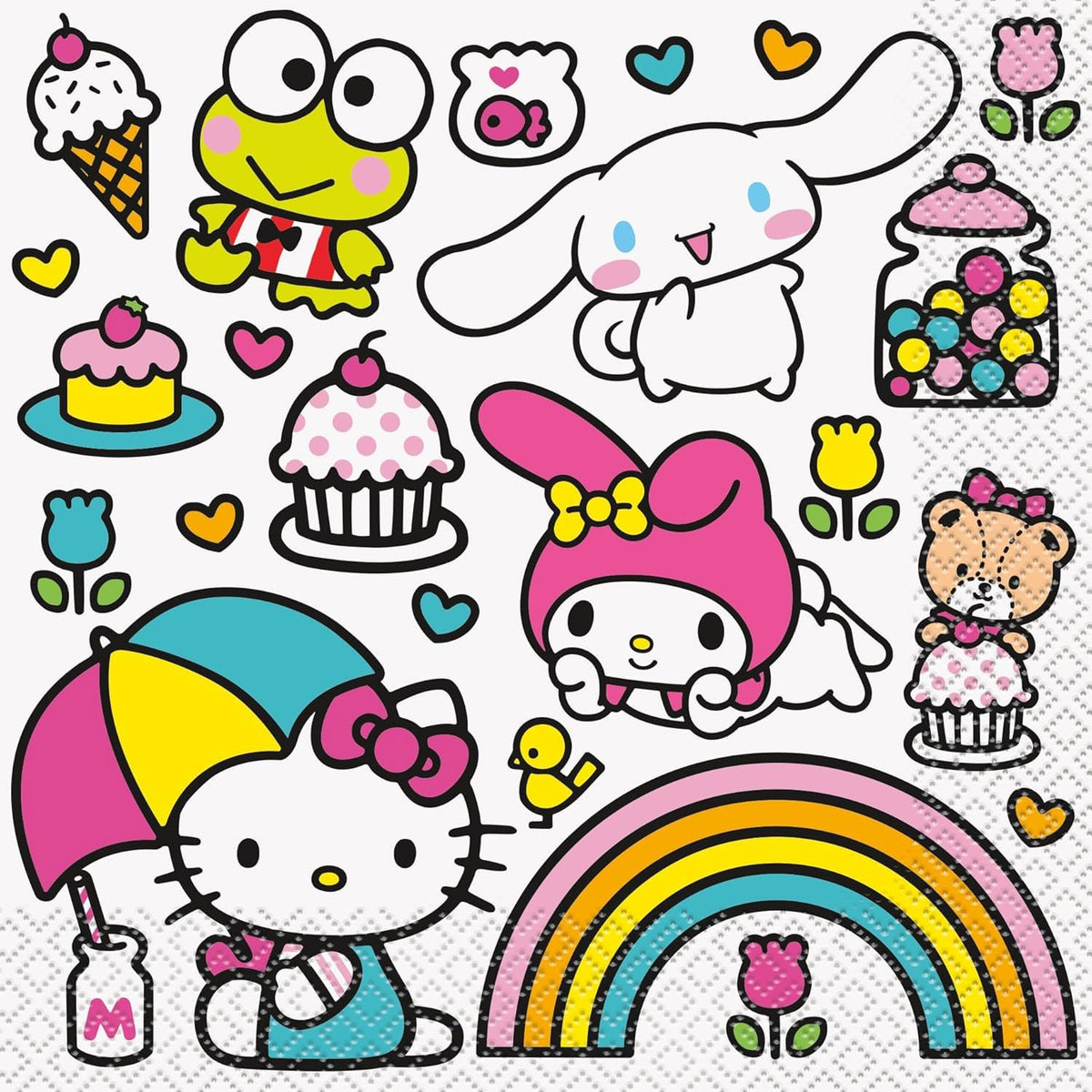 Hello Kitty Birthday Party Kit for 16 – 9 Inch Plates, Napkins, Table Cover and Cups (49 pc) – photo 4
