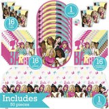 Barbie Birthday Party Kit for 16 – 9 Inch Plates, Napkins, Table Cover and Cups (49 pc) – photo 2