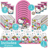 Hello Kitty Birthday Party Kit for 16 – 9 Inch Plates, Napkins, Table Cover and Cups (49 pc) – photo 2