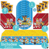 Paw Patrol Birthday Party Kit for 16 – 9 Inch Plates, Napkins, Table Cover and Cups (49 pc) – photo 2
