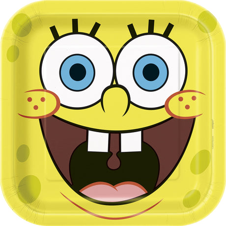 SpongeBob Birthday Party Kit for 16 – 9 Inch Plates, Napkins, Table Cover and Cups (53 pc) – photo 3