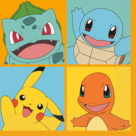Pokémon Birthday Party Kit for 16 – 9 Inch Plates, 7 Inch Plates, Napkins and Table Cover (49 pc) – photo 5