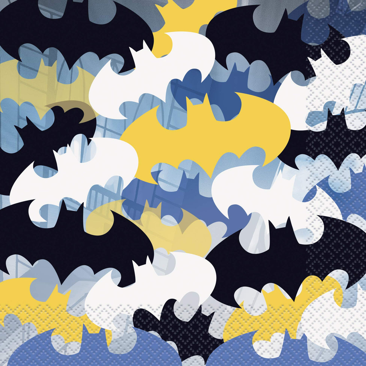 Batman Birthday Party Kit for 16 – 9 Inch Plates, Napkins, Table Cover, Banner, Balloons and Party Masks (58 pc) – photo 4