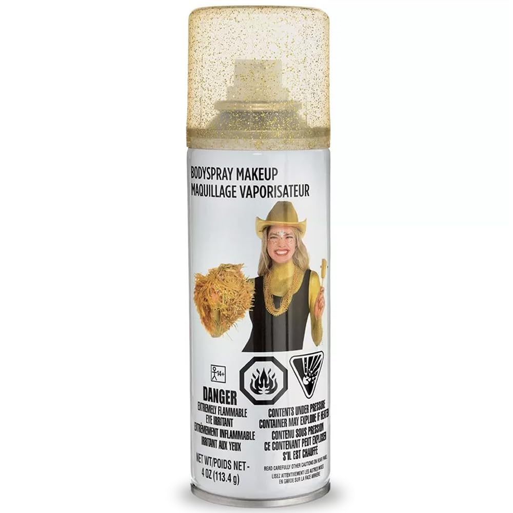 Body Spray Makeup - Gold Glitter
