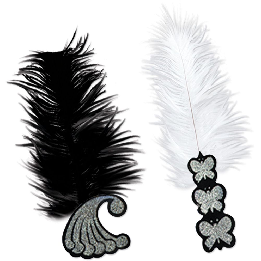 Black & White Roaring 20's Tiaras (50ct)