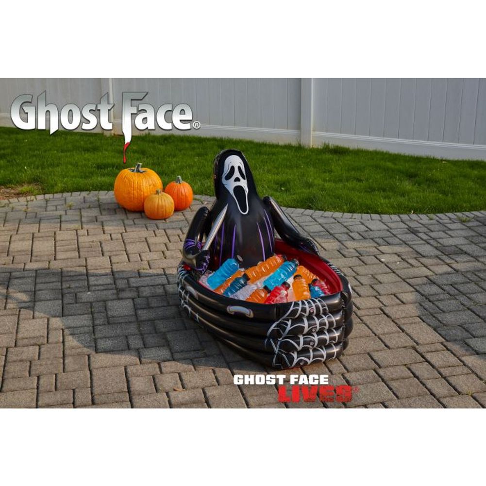 Inflatable Coffin Cooler Ghost Face