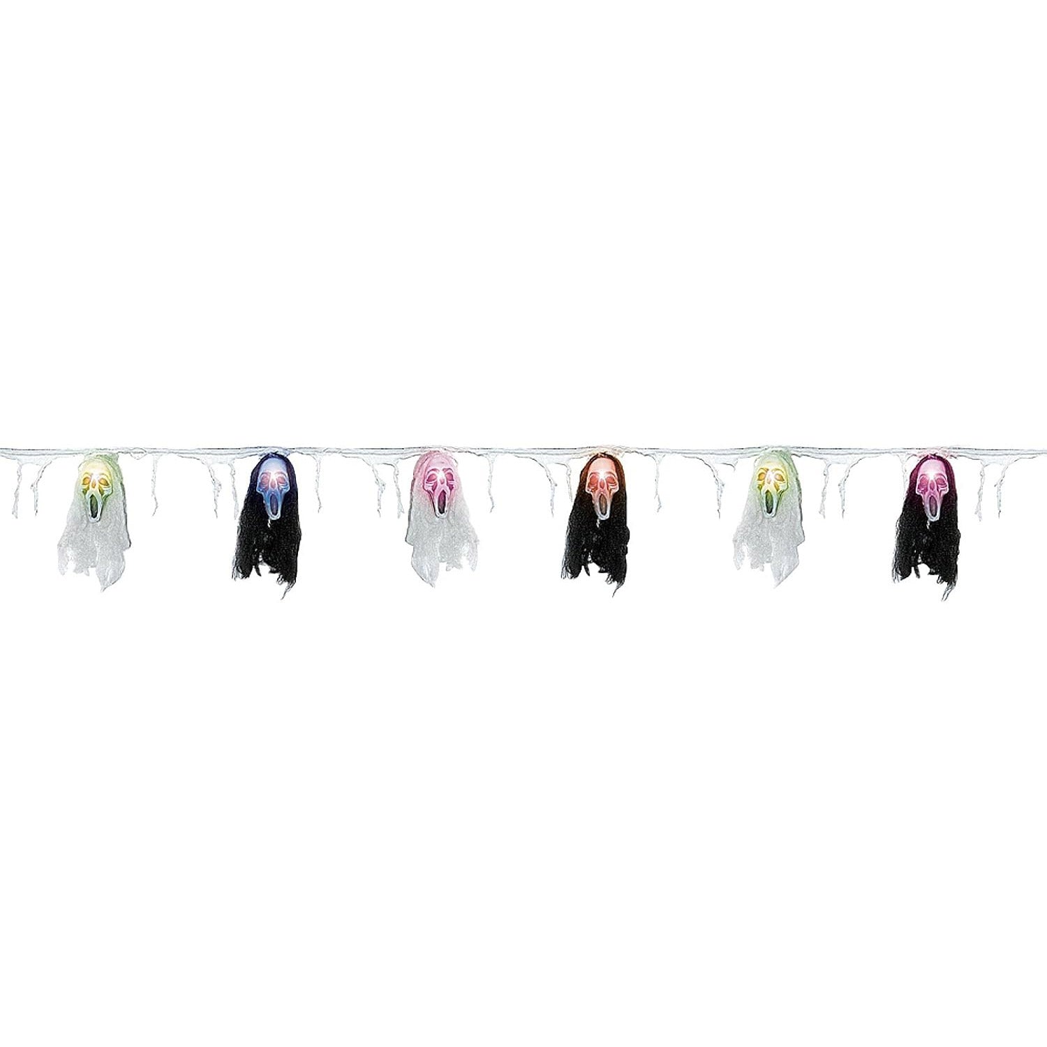 Illuminated Screaming Ghost Garland