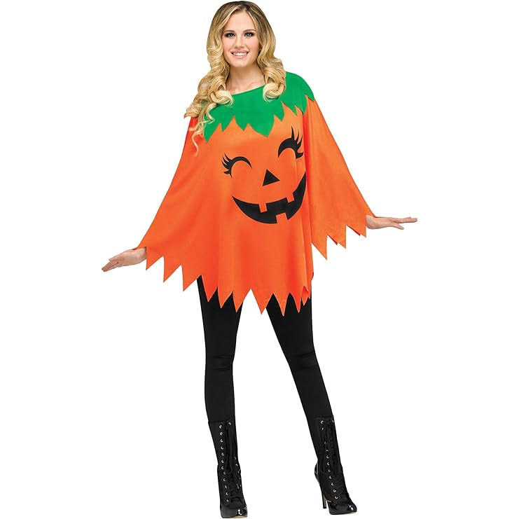 Pumpkin Poncho - Adult