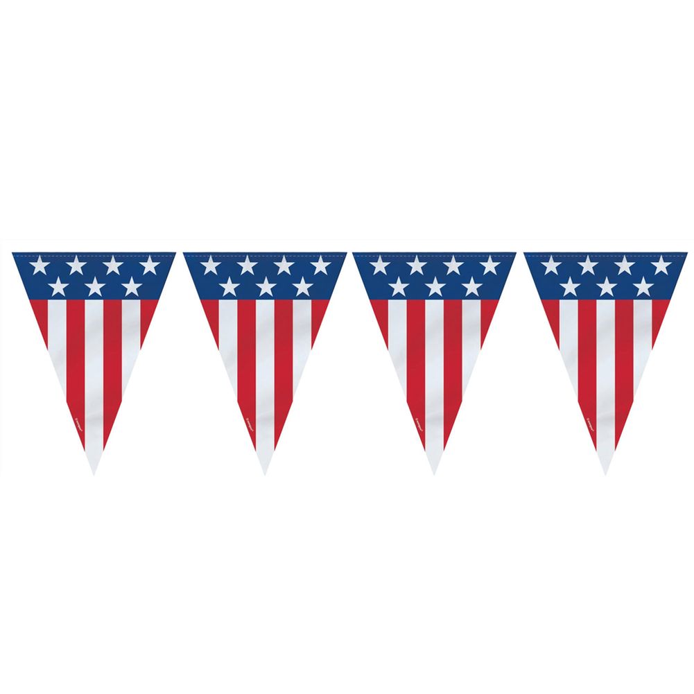 Patriotic Flag Banner 9 ft.