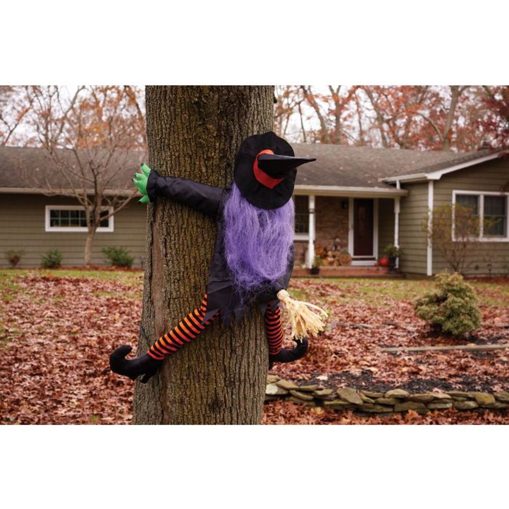 36"Wrong Way Witch Tree Hugger