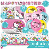 Hello Kitty Birthday Party Kit for 16 – 9 Inch Plates, Napkins, Table Cover, Banner, Balloons and Cups (58 pc) – photo 2