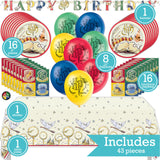 Harry Potter Birthday Party Kit for 16 – 9 Inch Plates, Napkins, Table Cover, Banner and Balloons (42 pc) – photo 2