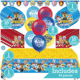 Paw Patrol Birthday Party Kit for 16 – 9 Inch Plates, Napkins, Table Cover, Banner and Balloons (42 pc) – photo 2